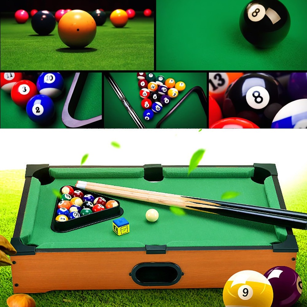 Mini Pool Table for Mini Billiards Table-Top Game Pool Table Toy for Cat Pool...