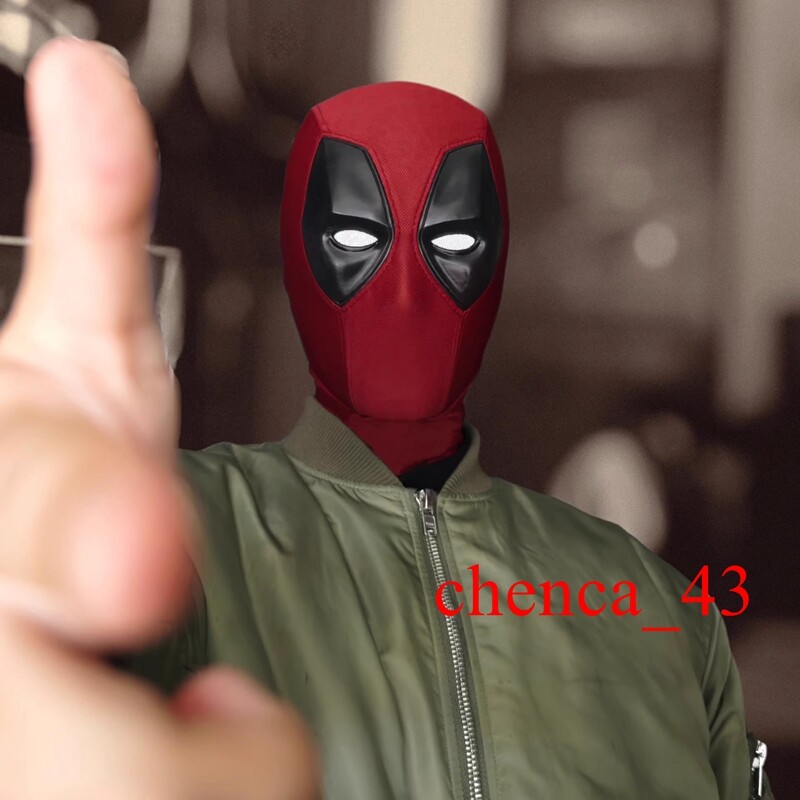 Customize Deadpool Screen Accurate Cosplay Headgear Wearable Mask Prop Faceshell
