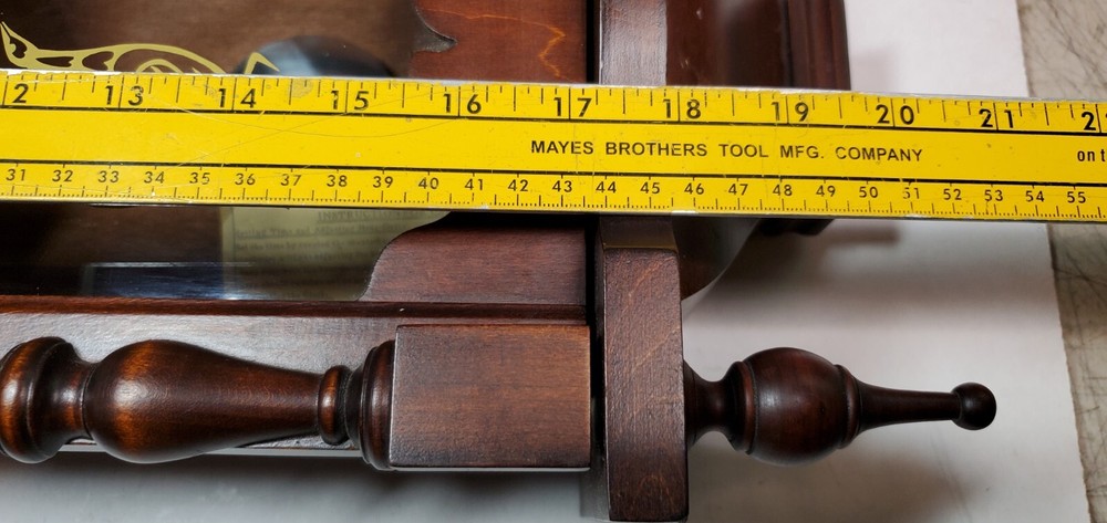 Polaris 31 Day Wall Pendulum Clock - Working - Cabinets needs work