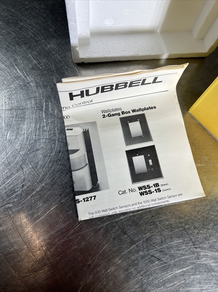 HUBBELL WSS1277 WSS-1277 Wall Switch Motion Switching Sensor - NOS Surplus