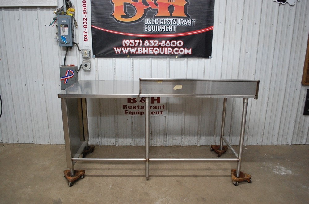 74" Heavy Duty Stainless Steel Kitchen Work Prep Table Roll Under 6'2"