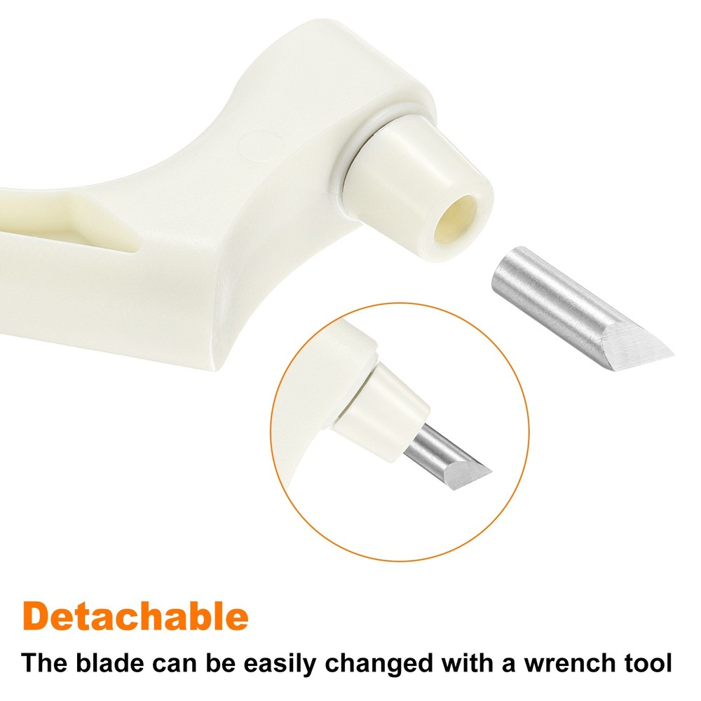 Craft Cutting Tools 30 Degree Blades 360° Rotating Blade, White