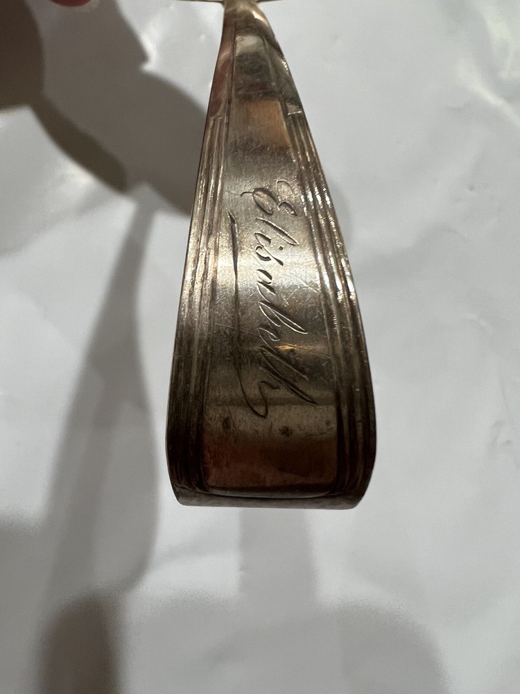 vintage Silver Elisabeth loop handle baby spoon