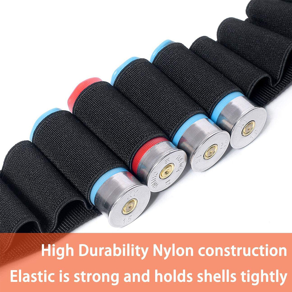 Shotgun 50 Rounds Holder Sling Tactical Bandolier 12/20GA Gauge Shell Ammo Belts