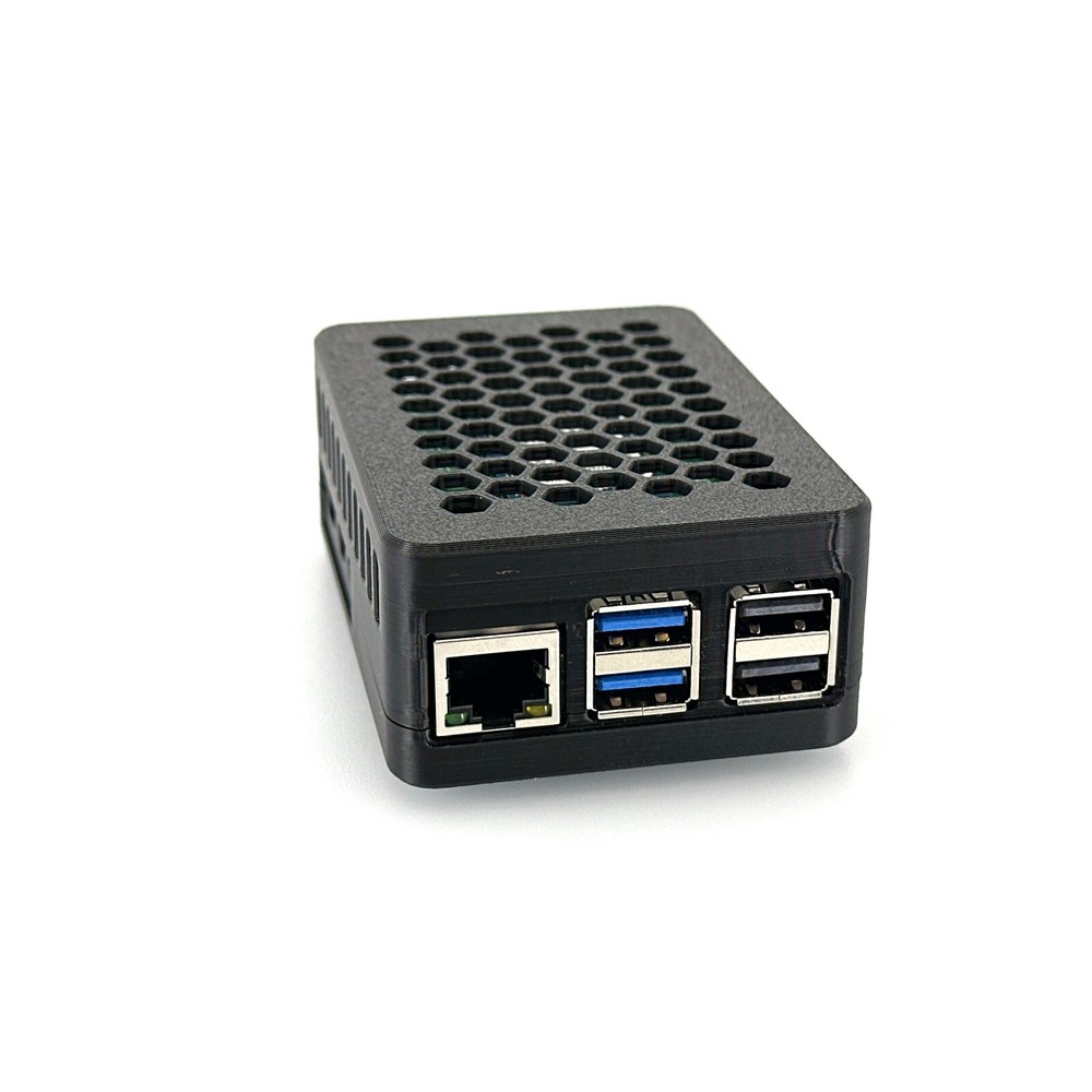 Raspberry Pi 5 Case for Official Raspberry Pi M.2 Hat+, Custom 3D-Printed