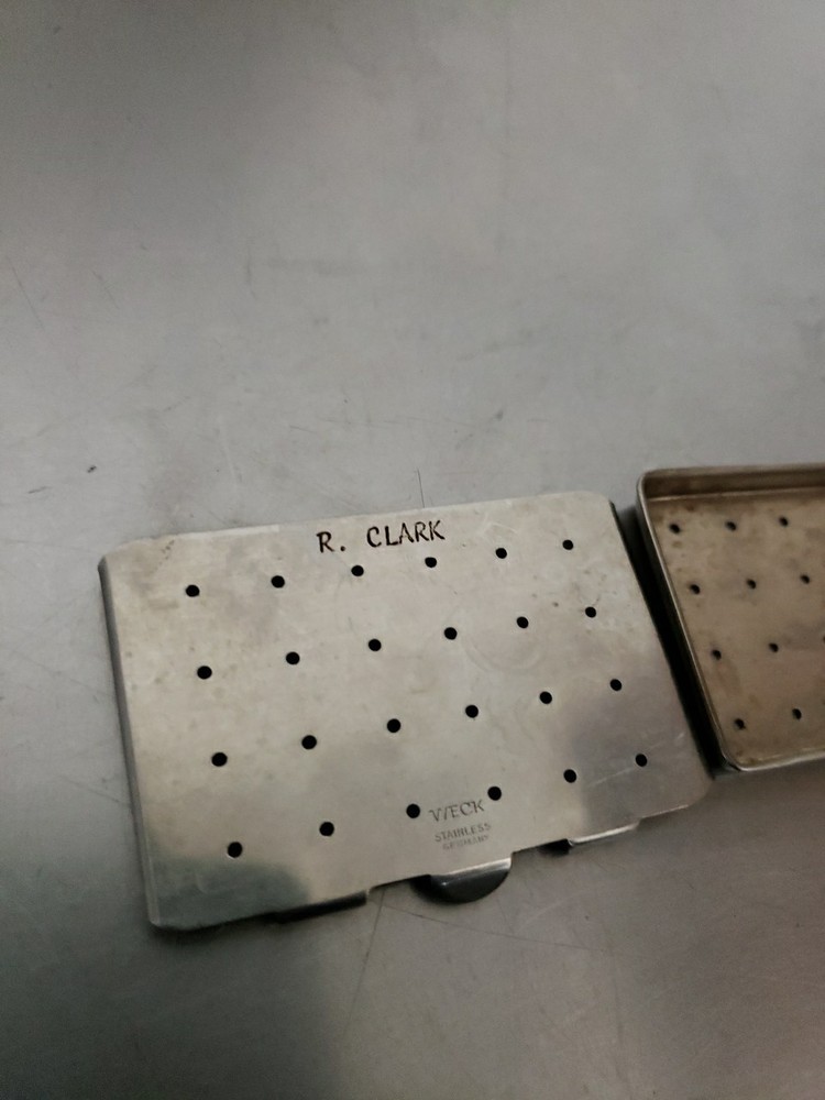 R. Clark Instruments Weck Perforated Sterilization Case Surgical