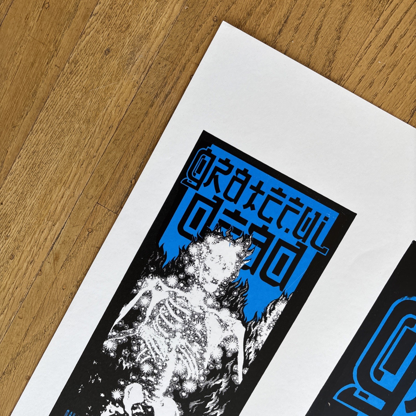 Grateful Dead 1995 Alton Kelley Uncut Variant 4 Venues