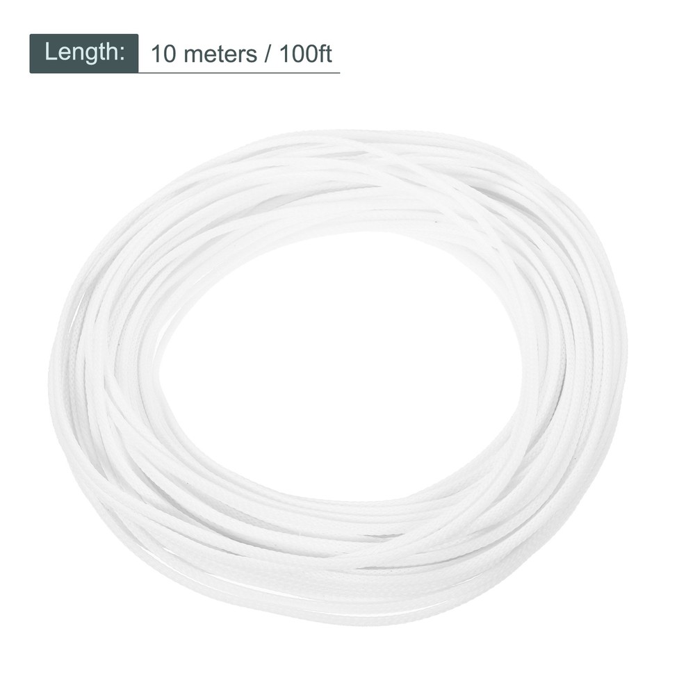 Expandable Sleeving 1/8-inch 100ft Cable Sleeve White