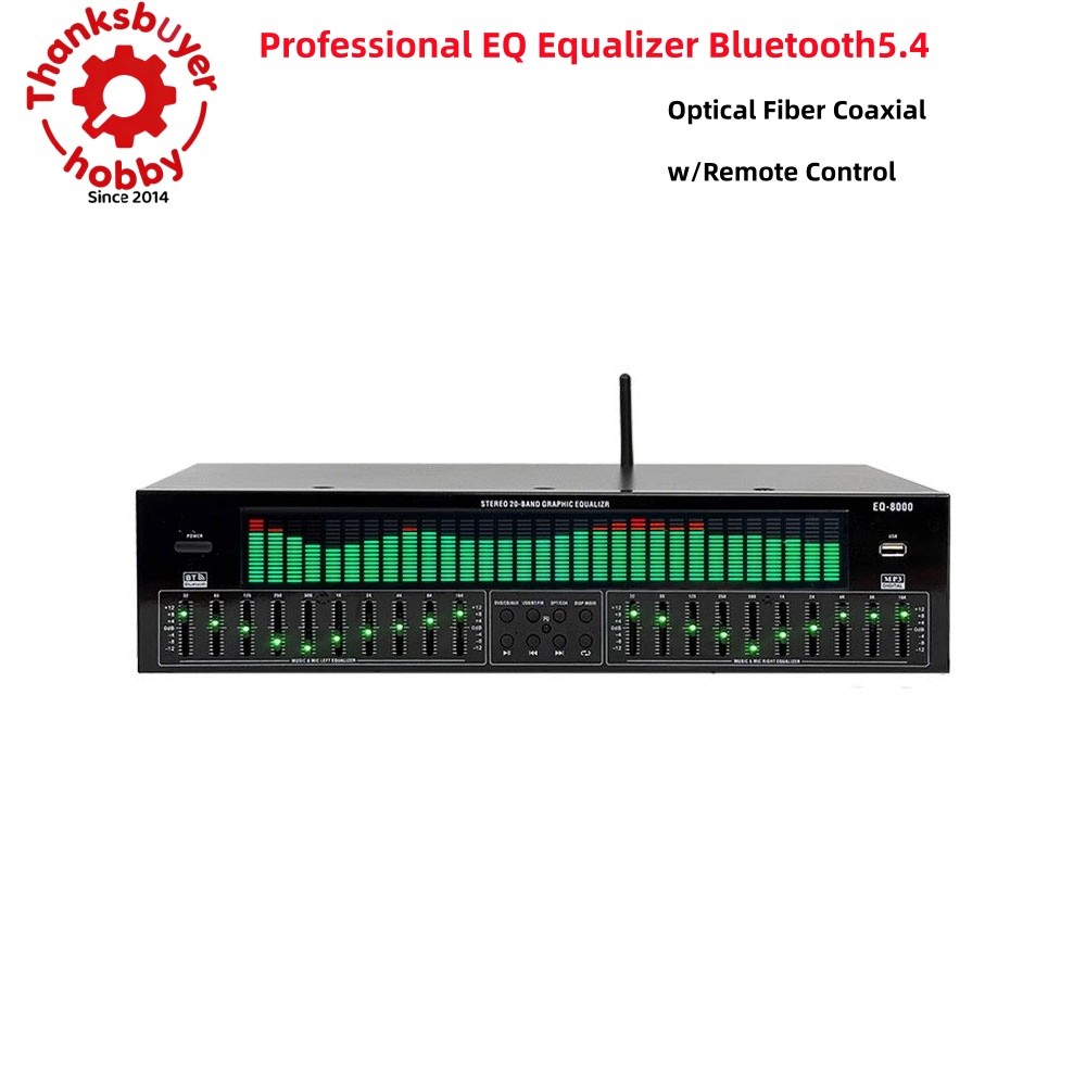 EQ8000 EQ Equalizer Optical Fiber Coaxial Audio Decoder Processor Bluetooth 5.4