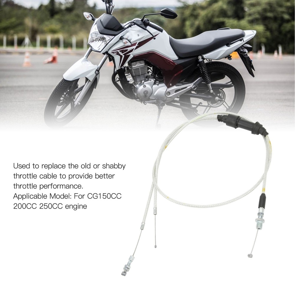 Motorcycle Dual Throttle Cable Better Performance High Strength For CG150