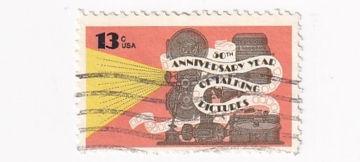 STAMP US SCOTT 1727 "Talking Pictures" 13 CENT 1977 USED - A