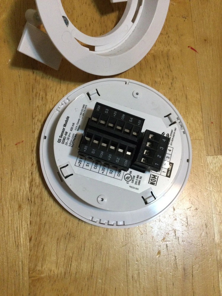 Lutron QSM2-4W QS Sensor Module Ceiling Mount 24-36V