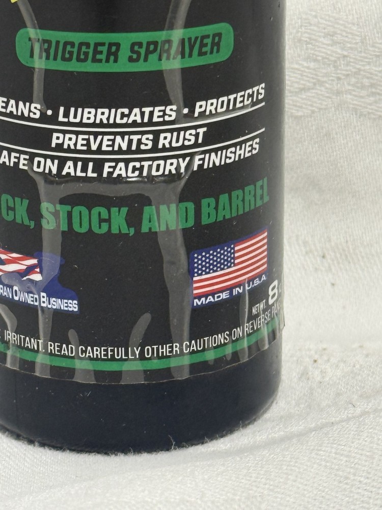 Clenzoil 2724 Field & Range Solution Trigger 8oz Green Black Clear Deep Cleaning