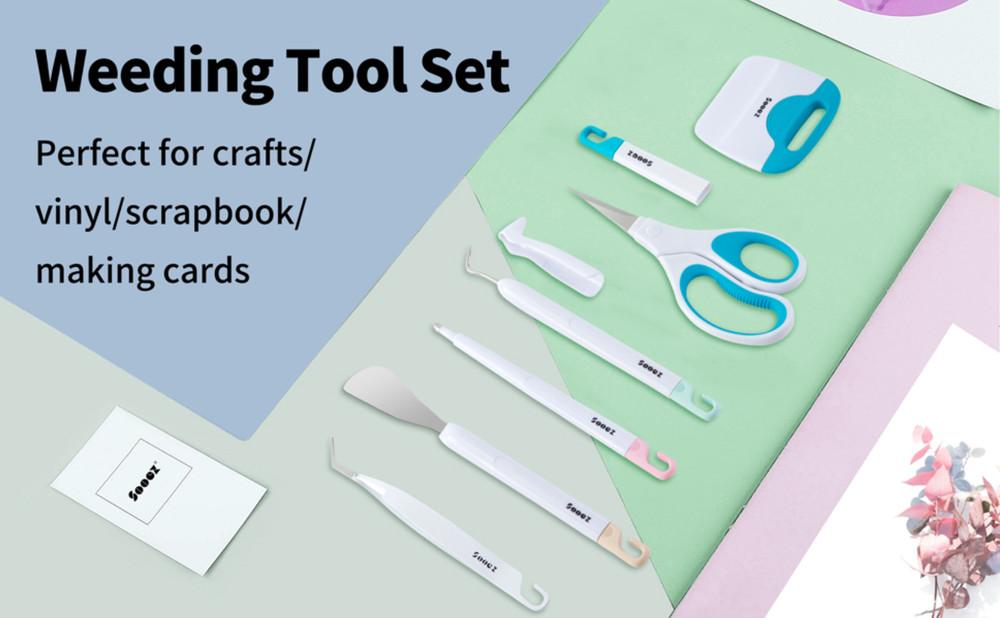 Weeding Tools for Vinyl, 6PCS Basic Tools Set, Precision Craft Vinyl Tool Kit ..
