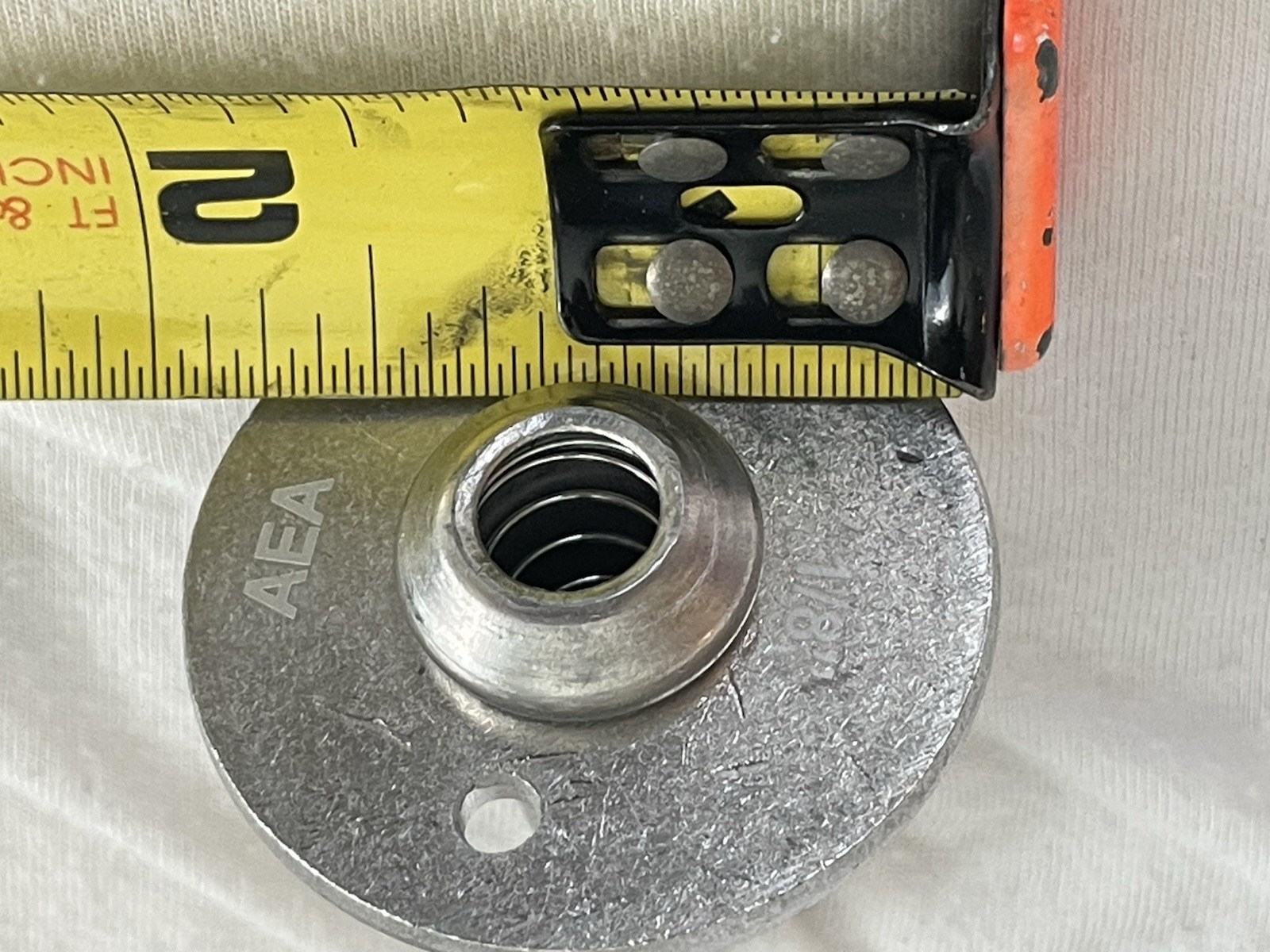 QV18 Quickvise 2-1/2" long 1-3/4" round flange for terminating cable AEA