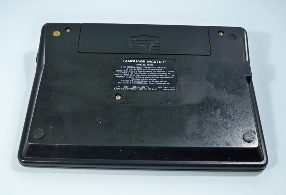 Franklin Language Master LM4000 Talking Dictionary Tested - See Description