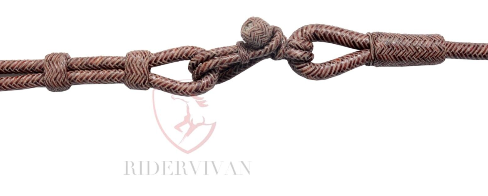 Romal Reins Chestnut Cherry,20 plait Romel Reins Oklahoma Style,55" Romal Reins,