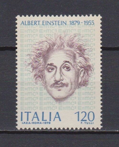 S17509) Italy Mnh** 1979 Albert Einstein 1V