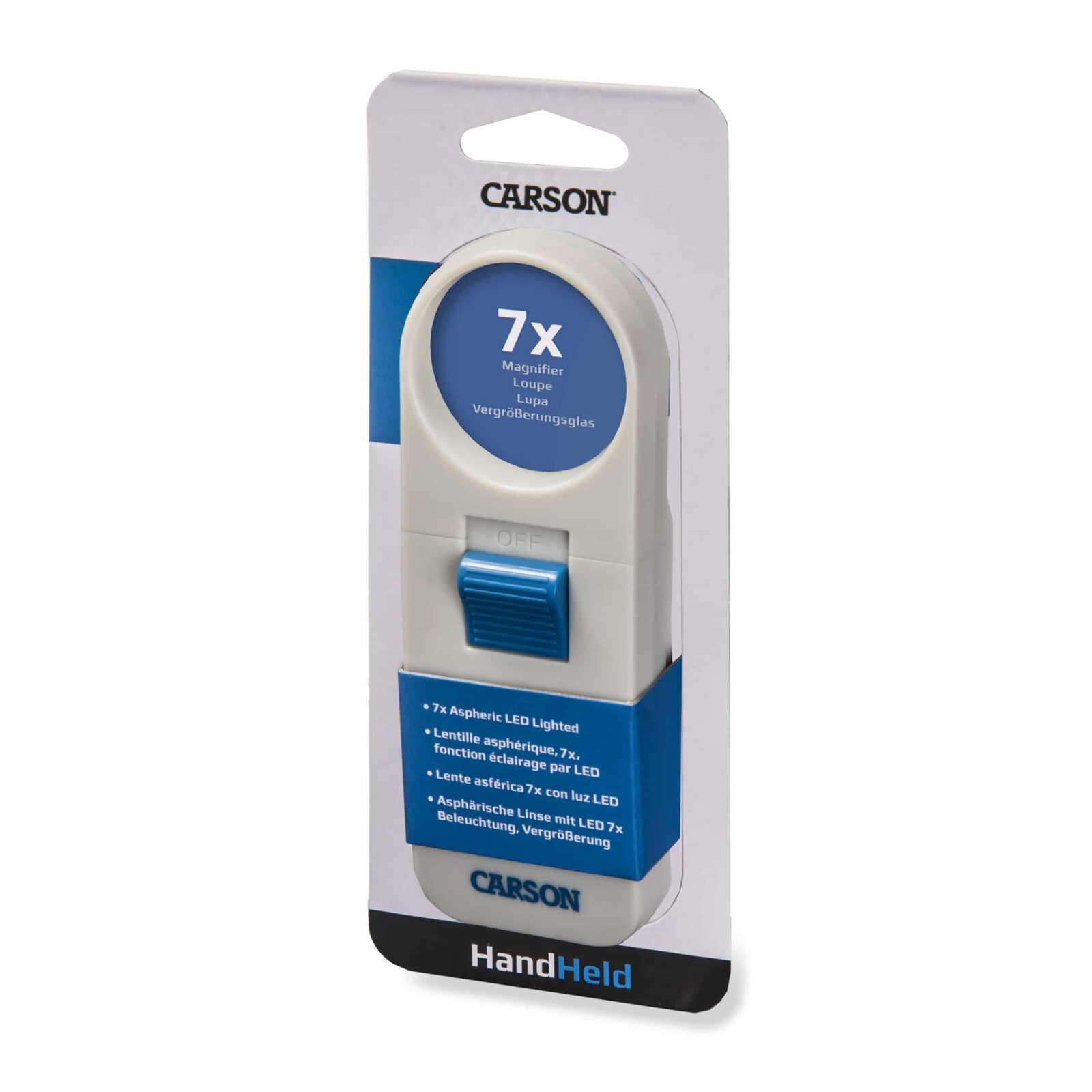 7X Aspheric LED Lighted Pocket Magnifier For Coin Stamps Fossil Collector School