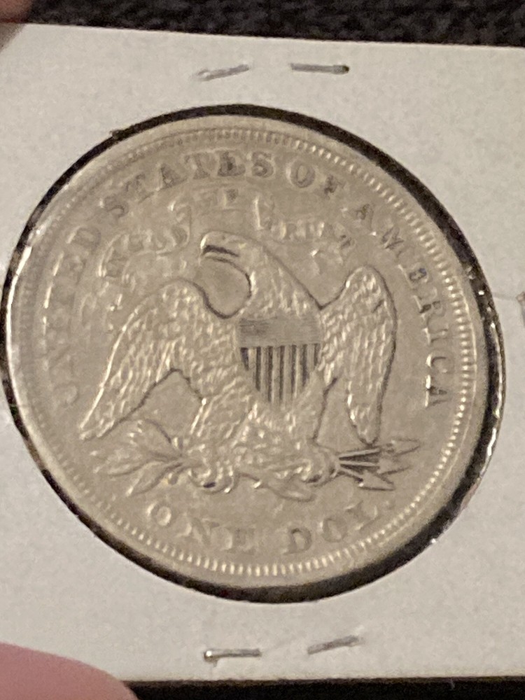 1871 seated liberty dollar
