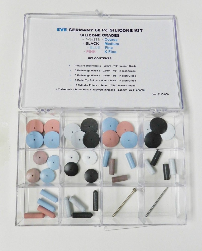 EVE®SILiCON SOFTEE STARTER KIT,60  unmounted style, 2 mandrels
