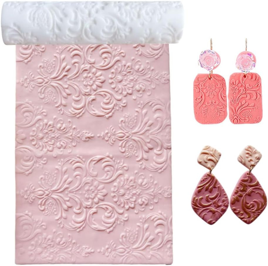 Polymer Clay Texture Roller Clay Earring Molds Polymers Clay Texture Sheets Poly