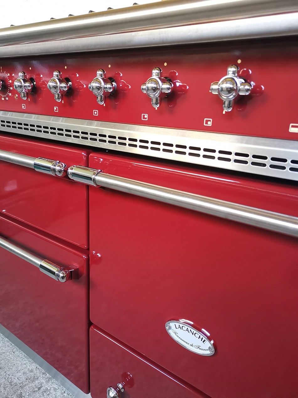 Lacanche Chagny Range 39 ⅜ in Burgundy & Chrome 100cm
