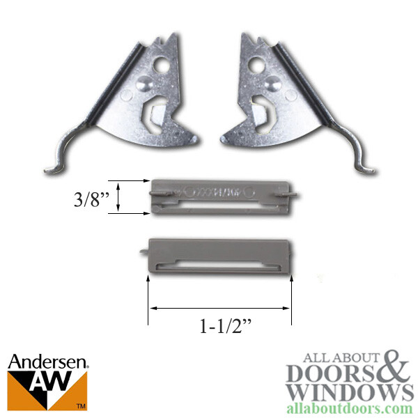 ANDERSEN PERMASHIELD NARROLINE WINDOWS LATCHES INSECT SCREEN PAIR SANDTONE