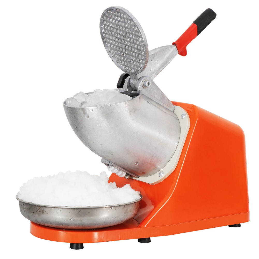 4PCS Ice Shaving Crusher Machines Sharp Blade Ice Maker for Home Kitchen Orange
