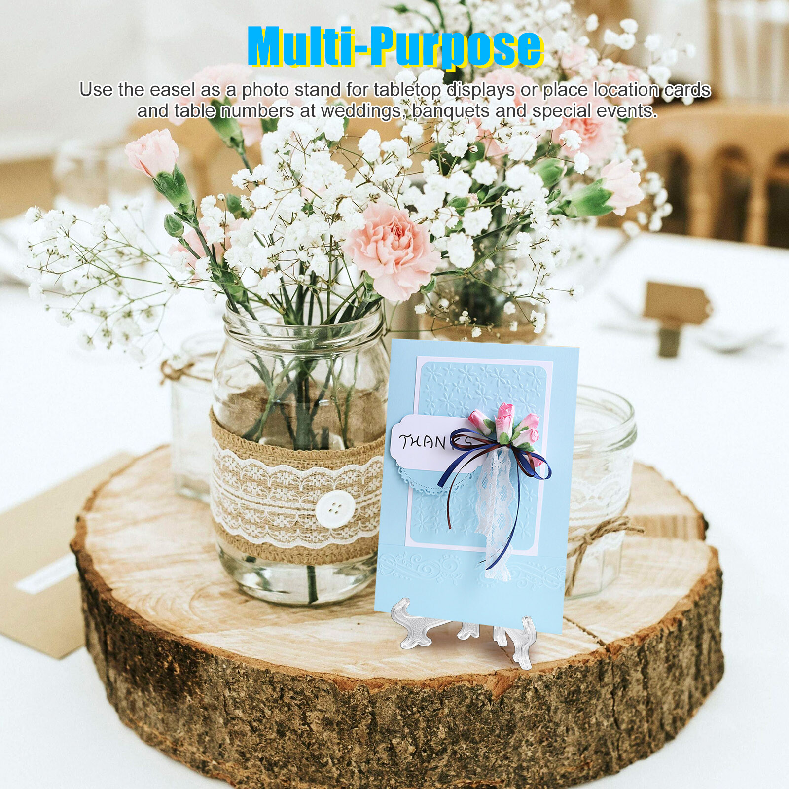 25Pcs Easel Display Stand Plate Foldable Bracket Picture Photo Frame Card Holder