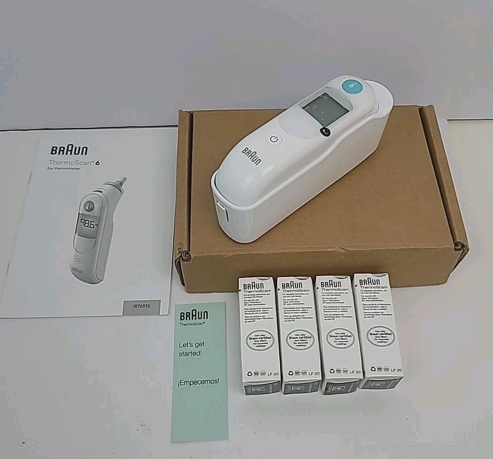 ThermoScan 6 ExacTemp Ear Thermometer Color-Coded Digital Display By Braun