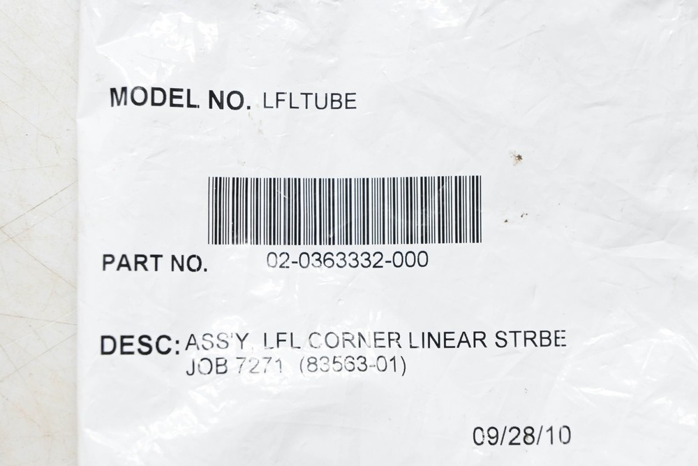 Whelen 02-0363332-00, LFLTUBE LFL Corner Linear Strobe Assy NOS