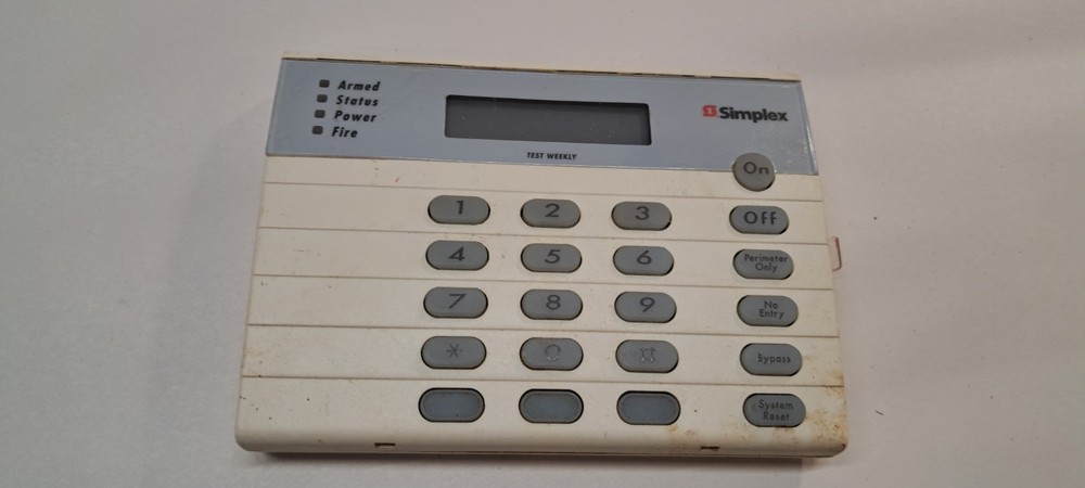 Simplex Security DS Detection Systems LCD Keypad 3007-9502
