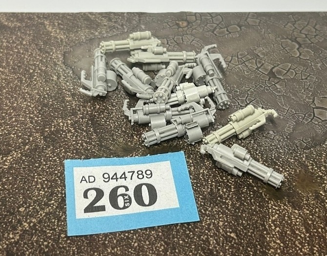 Heavy Gattling Gun Bits Pack 28mm Scale Resin Bits Pack