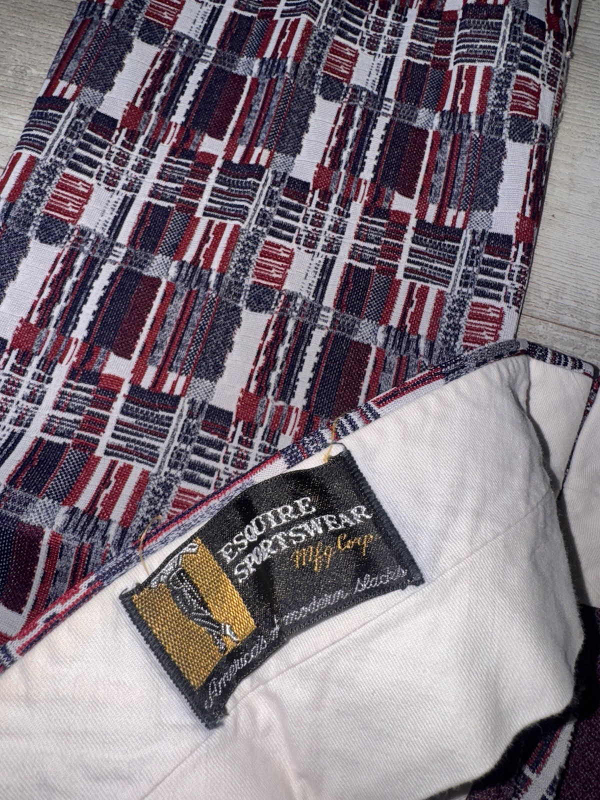 Vintage Esquire Sportswear Pants Mens Leisure Hippy Disco 60s 70s Sz 28x29 USA