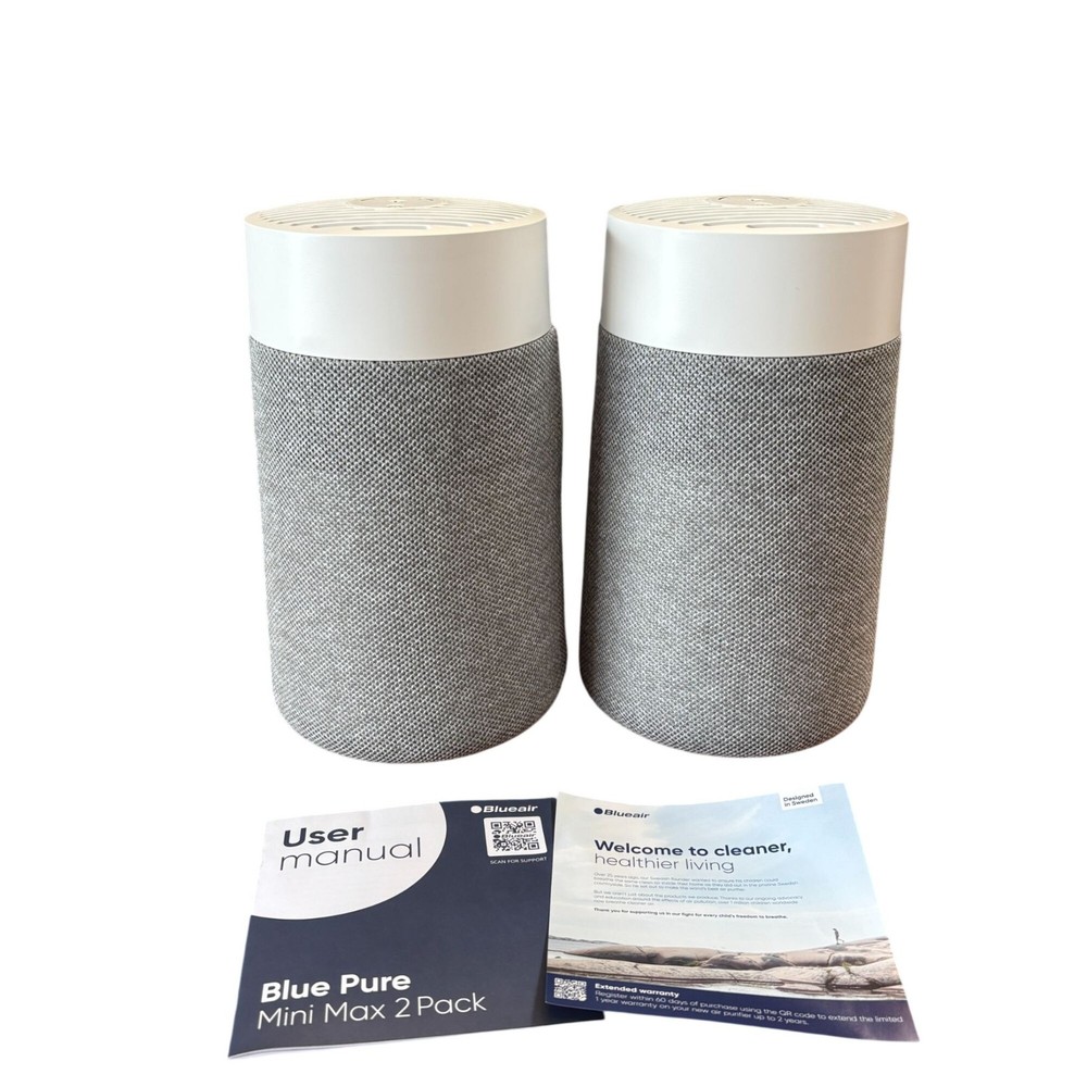 Blueair Pure Mini Max Air Purifier, 2 Pack