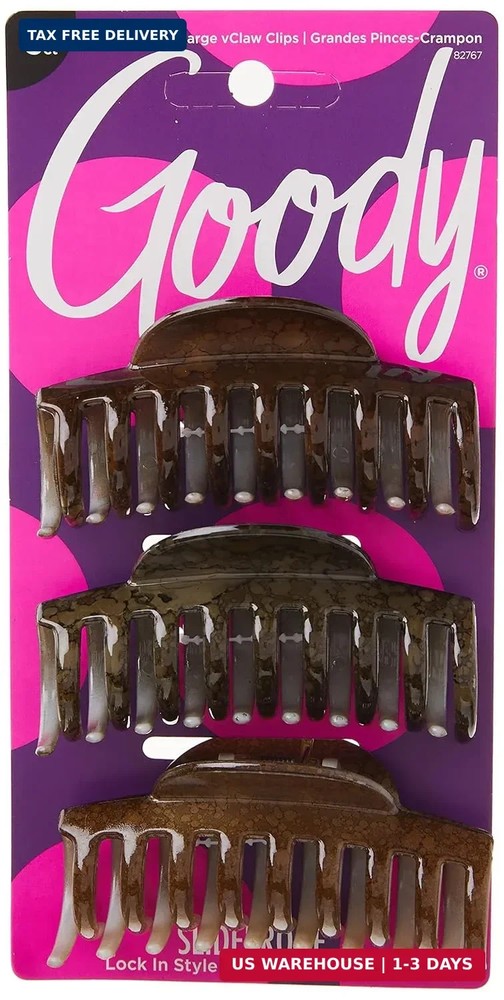 Goody Large Claw Clips 3 ea