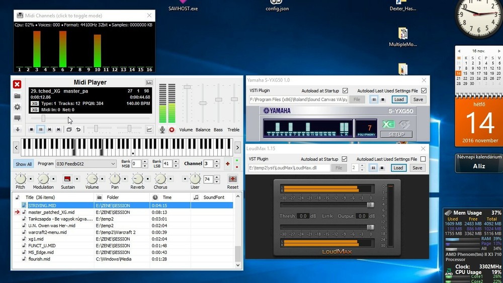 Yamaha S-YXG50 MIDI SoftSynth - Complete, Includes WDM, VSTi, MIDI Sequencer