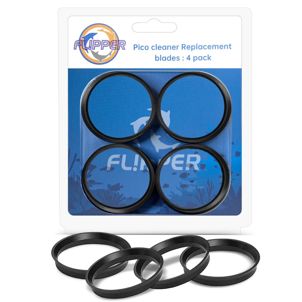 Flipper Pico Replacement Blades for Acrylic & Glass Tanks (4 Pack)