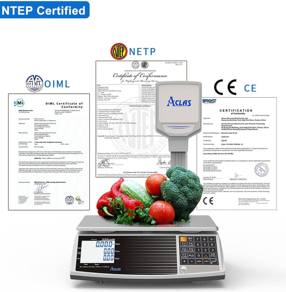 Digital Commercial Price Computing Scale NTEP Certified Class III , Weighing Sc