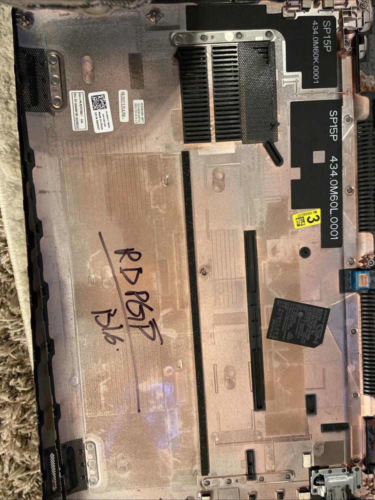 Dell Precision 3560 Laptop Bottom Base Cover Assembly RDPGT 0RDPGT B16