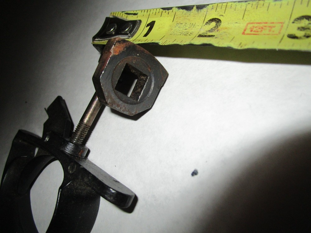 vintage CVA Muzzleloader Rifle trigger and tang, black powder part, 15/16