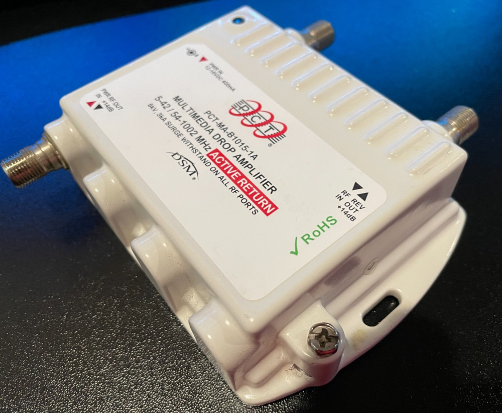 PCT Multimedia Drop Amplifier ~ Model #PCT-MA-B1015-1A ~ ACTIVE RETURN