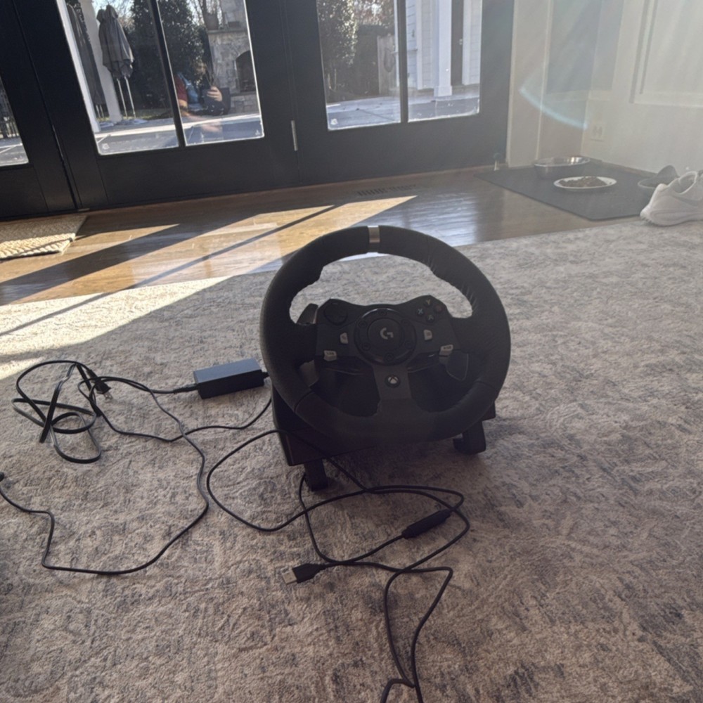 Logitech Racing Wheel, Pedal Set & Power Adapter Bundle Video Game Accessory