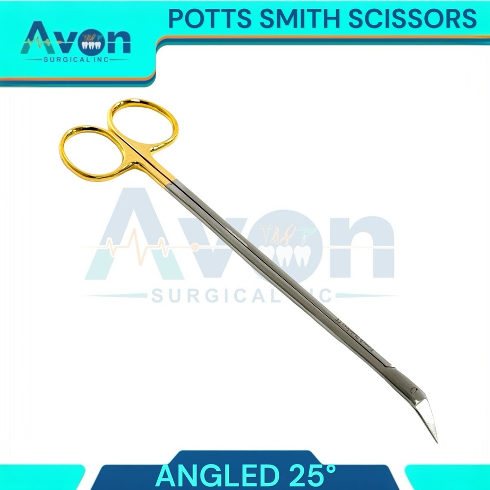 25 Degree Angled Potts Smith Vascular Dissecting Scissors - Premium Stainless
