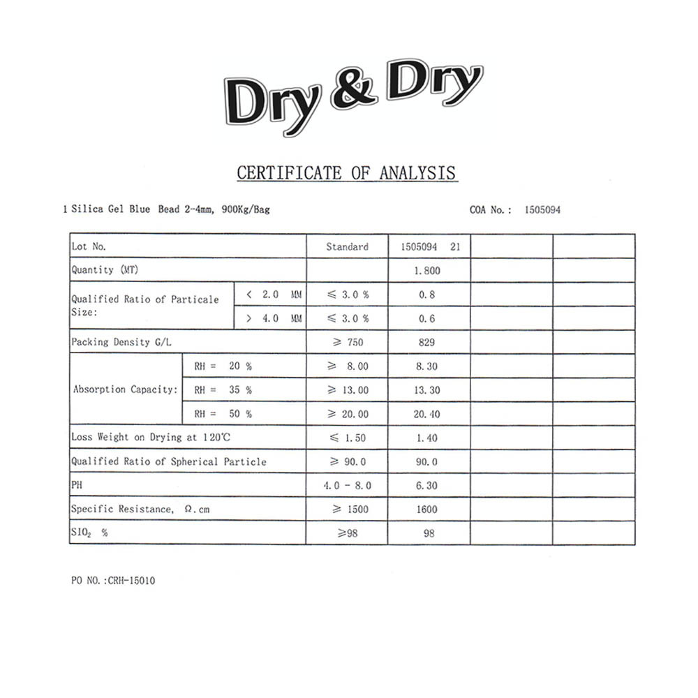 1 Gallon(7.5 LBS) "Dry & Dry" Premium Blue Indicating Silica Gel Desiccant Beads