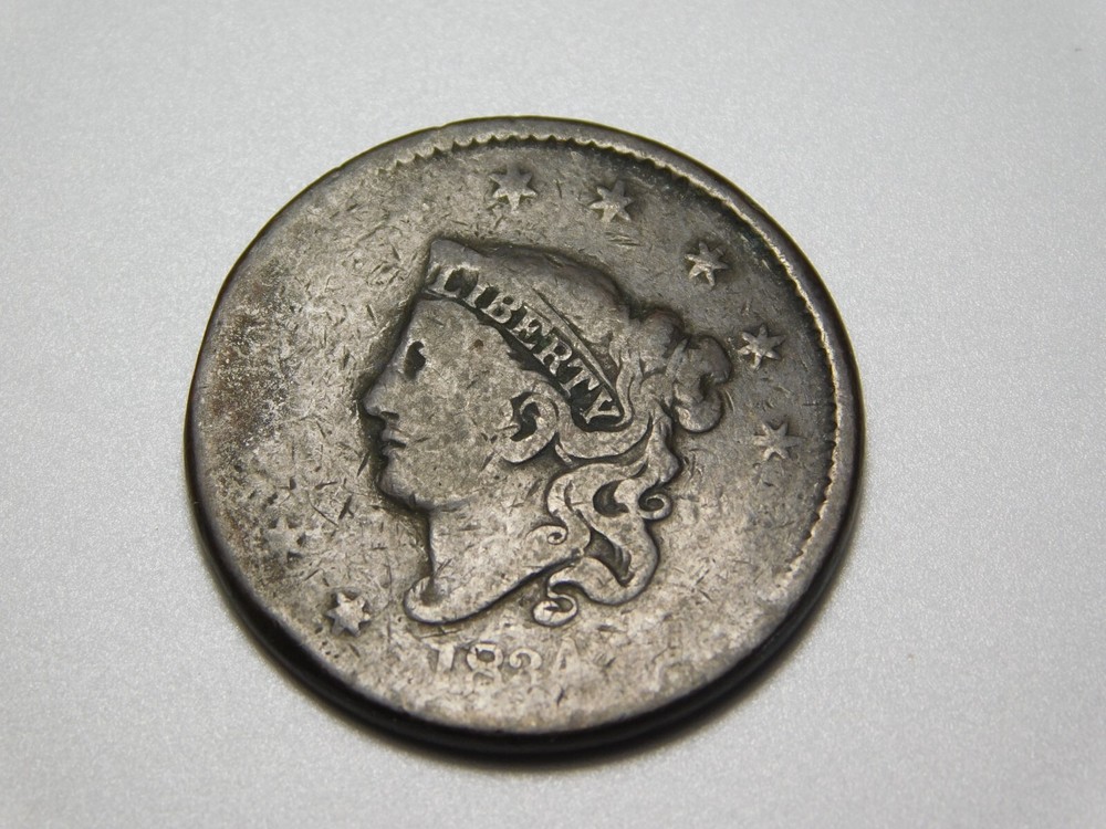 US COINS 1834 CORONET HEAD LARGE CENT