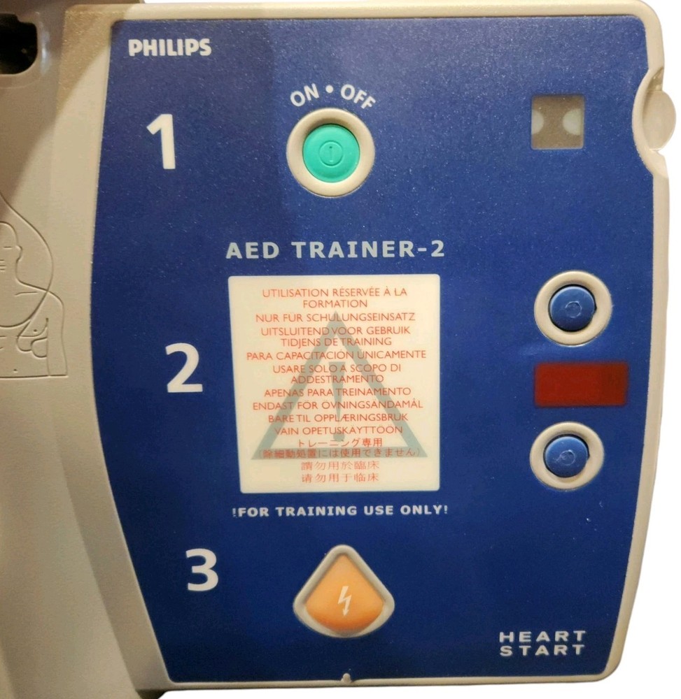PHILIPS HeartStart AED TRAINER 2 Defibrillator Simulator Training Kit M3752A NEW