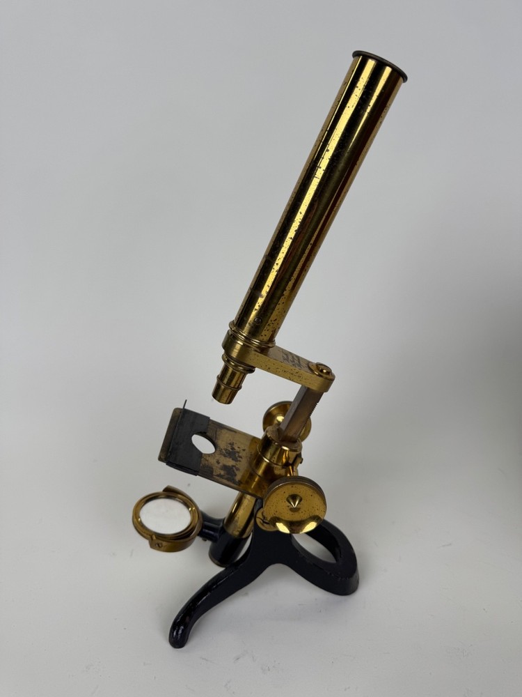 Antique William Heath Monocular Compound Brass Microscope