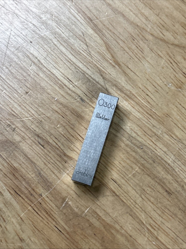 Starrett Webber 0.300” Croblox Rectangular Gage Blocks